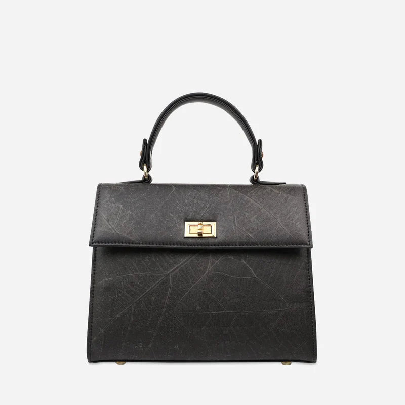 Gaia Vegan Leaf Leather Kelly Bag