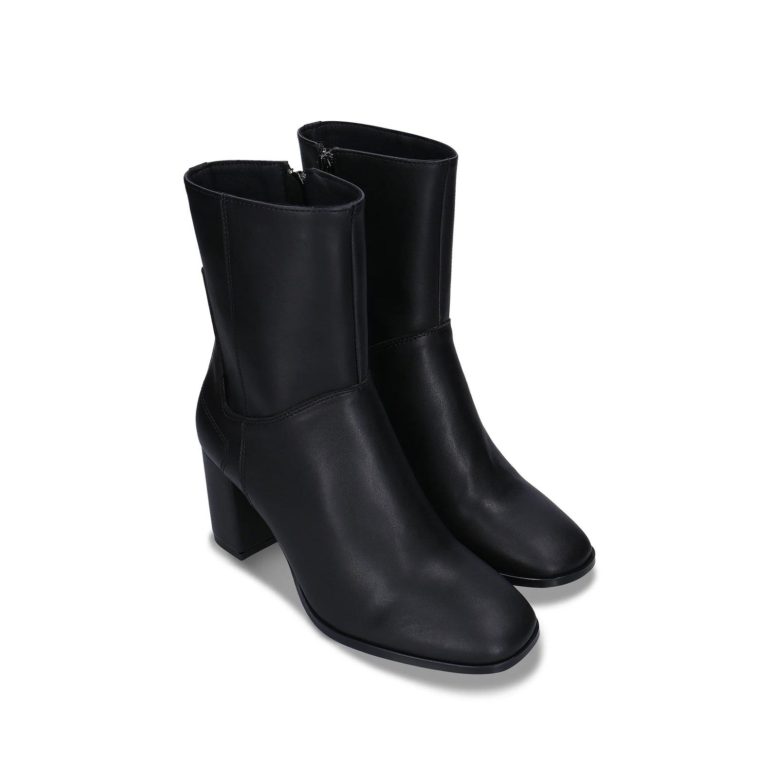 Harriet Vegan Apple Leather Booties - Black