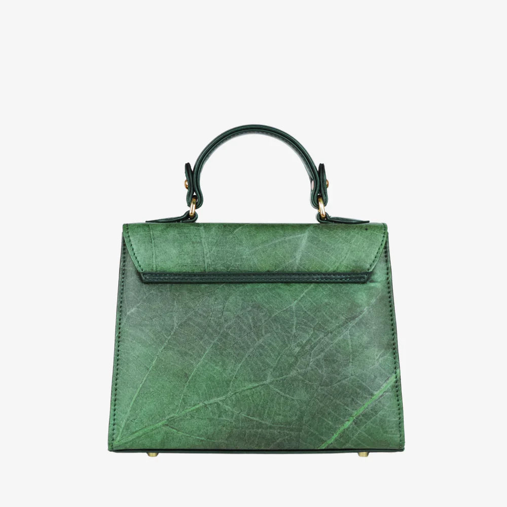 Gaia Vegan Leaf Leather Kelly Bag