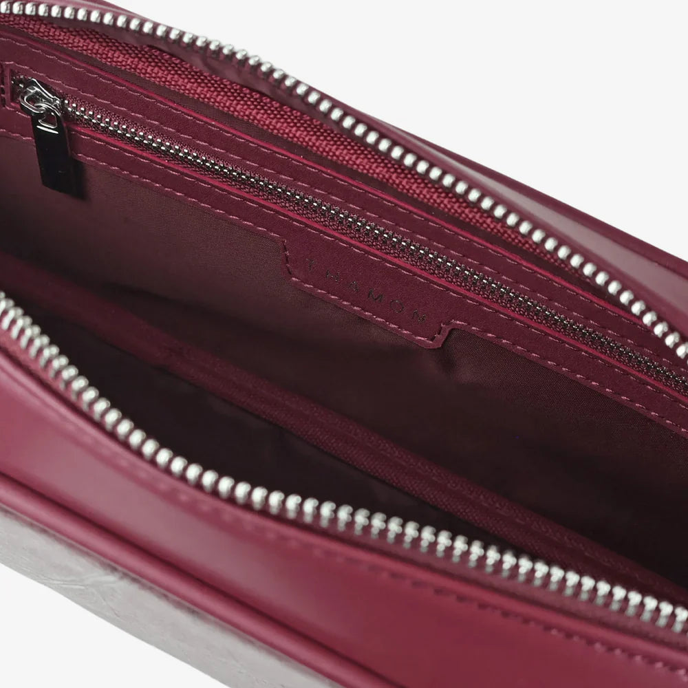 Sasha Vegan Leaf Leather Shoulder Bag
