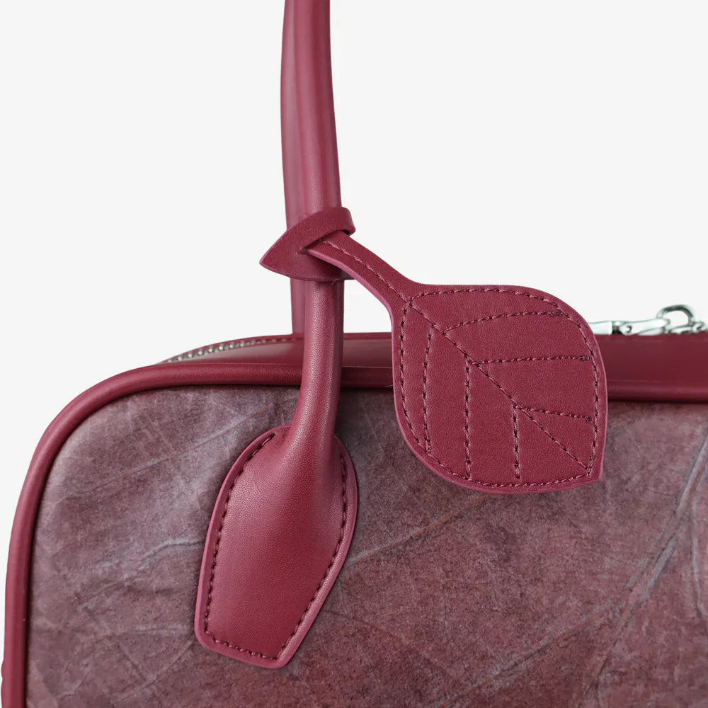 Sasha Vegan Leaf Leather Shoulder Bag