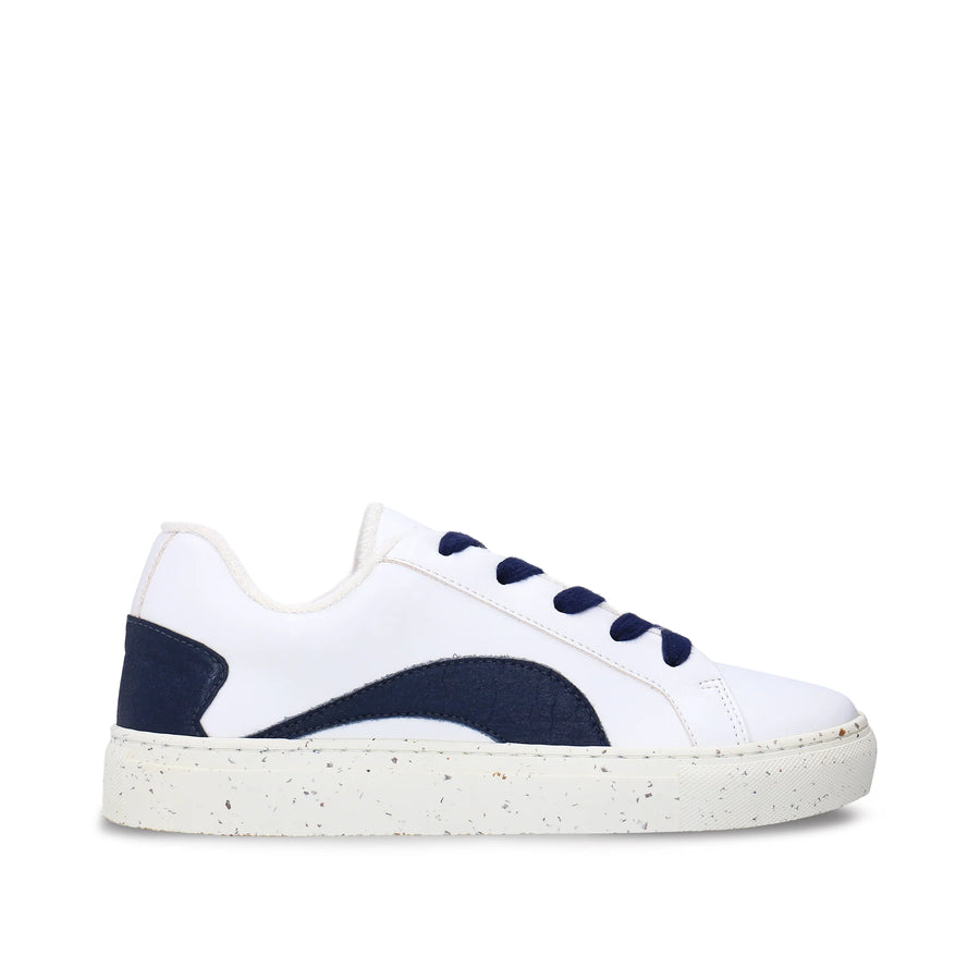 Ryan Vegan Piñatex and AppleSkin Leather Sneakers - Navy