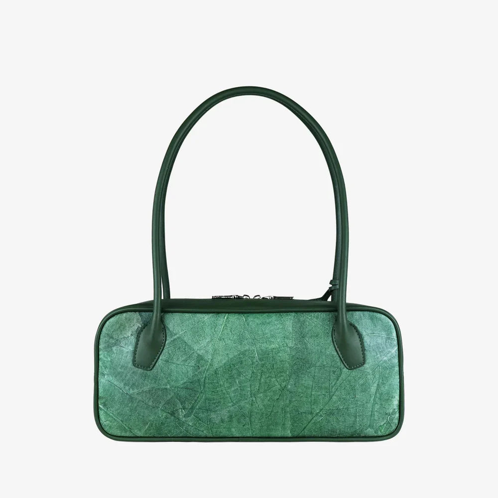Sasha Vegan Leaf Leather Shoulder Bag