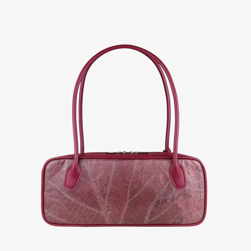Sasha Vegan Leaf Leather Shoulder Bag