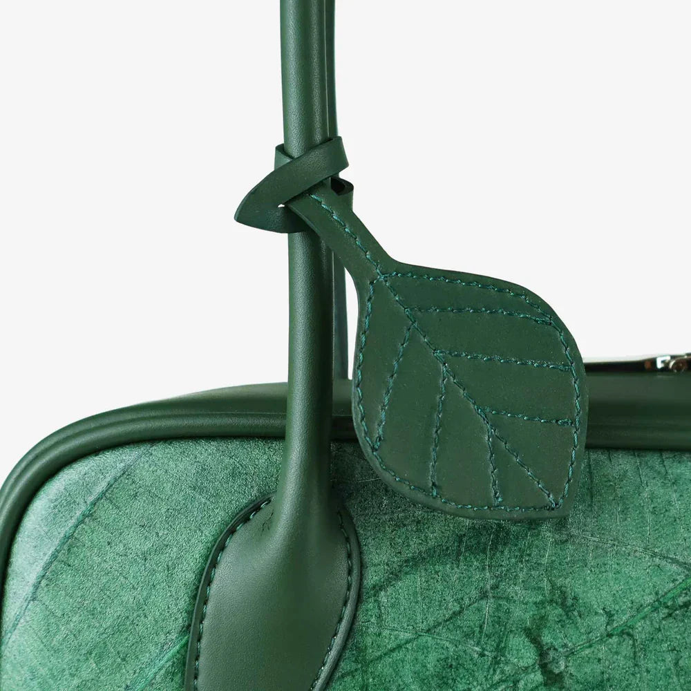 Sasha Vegan Leaf Leather Shoulder Bag