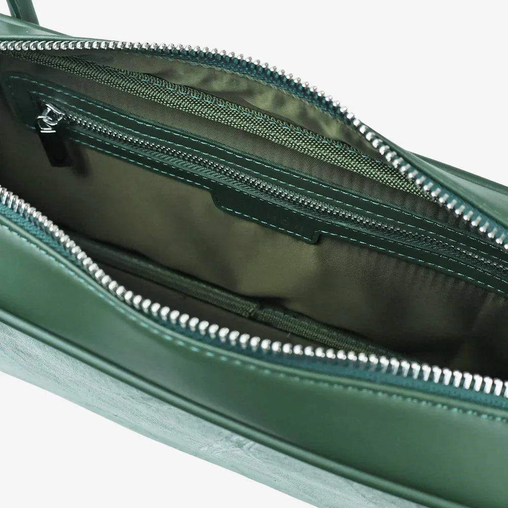 Sasha Vegan Leaf Leather Shoulder Bag