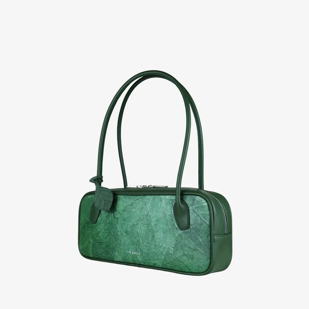 Sasha Vegan Leaf Leather Shoulder Bag