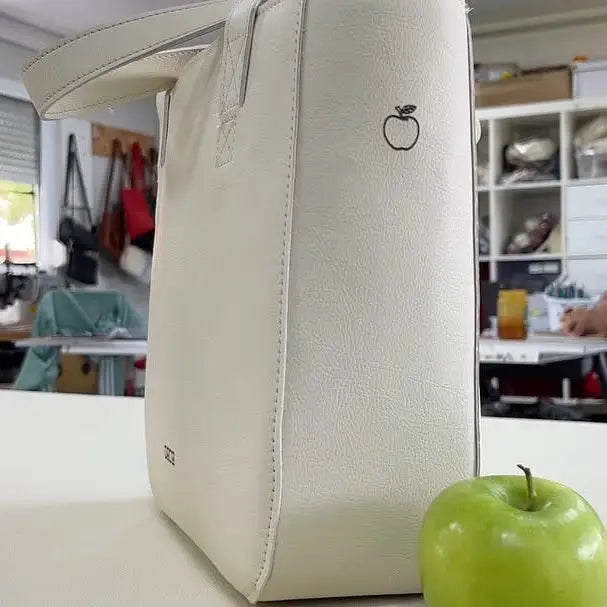 Caroline Apple Leather Tote Bag