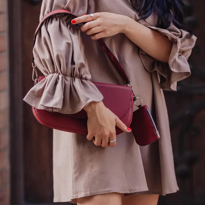 Polly Vegan Apple Leather Shoulder Bag