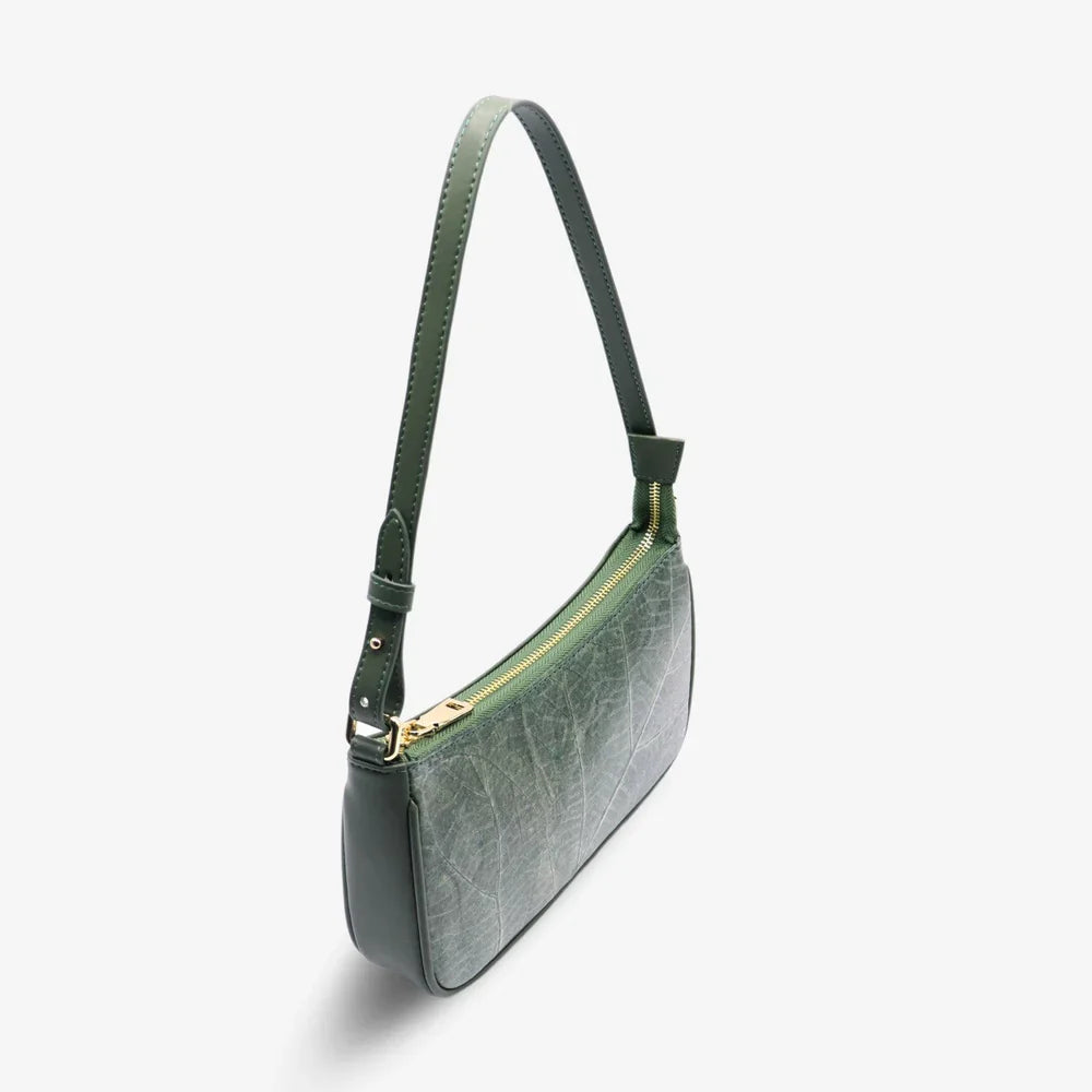 Kathleen Vegan Leaf Leather Shoulder Bag