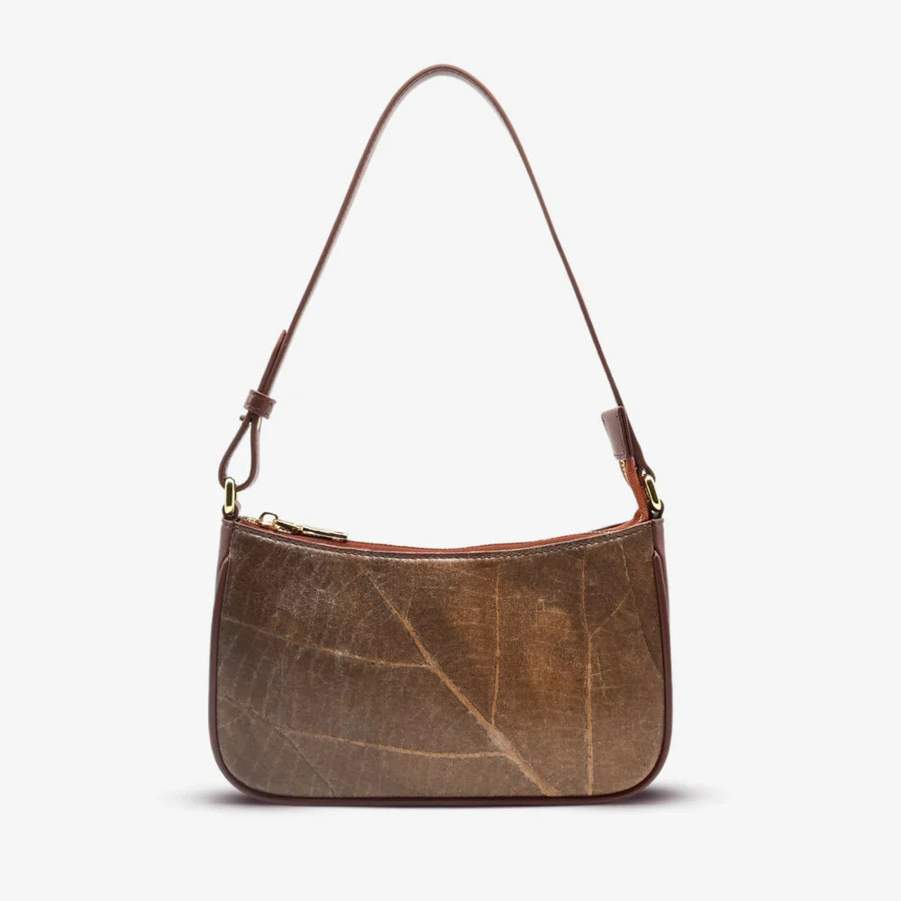 Kathleen Vegan Leaf Leather Shoulder Bag